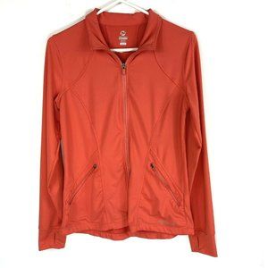 Merrell Womens Jacket Size Medium Emma Full Zip Coral Pockets Thumbholes